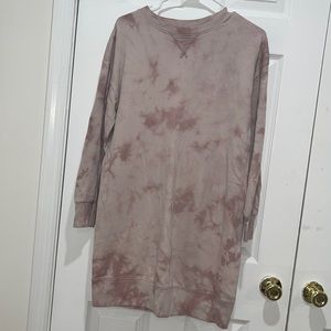 Mauve Tye Dye Dress